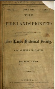 Firelands Pioneer June 1858 Cover